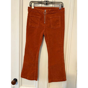 Wild Fable women's Orange Corduroy Boot Cut cropped Pants Size 4